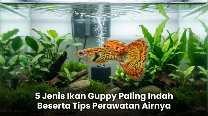 5 Jenis Ikan Guppy Paling Indah Beserta Tips Perawatan Airnya