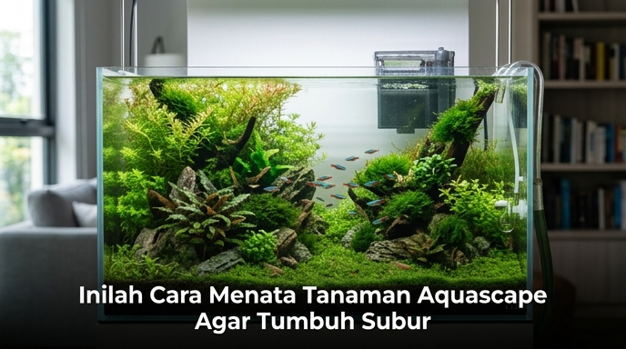 Inilah Cara Menata Tanaman Aquascape Agar Tumbuh Subur